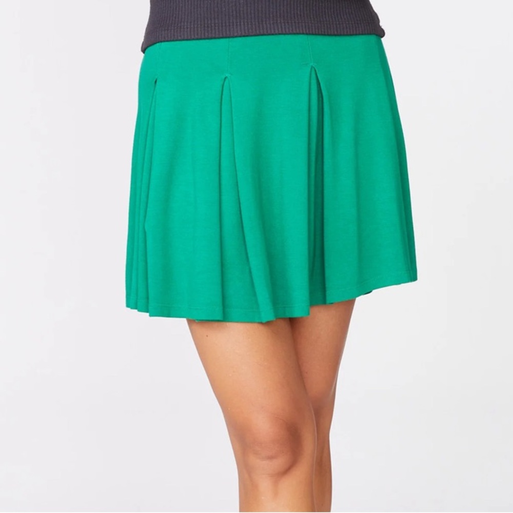 Monrow Ponte Tennis Skirt S Leaf